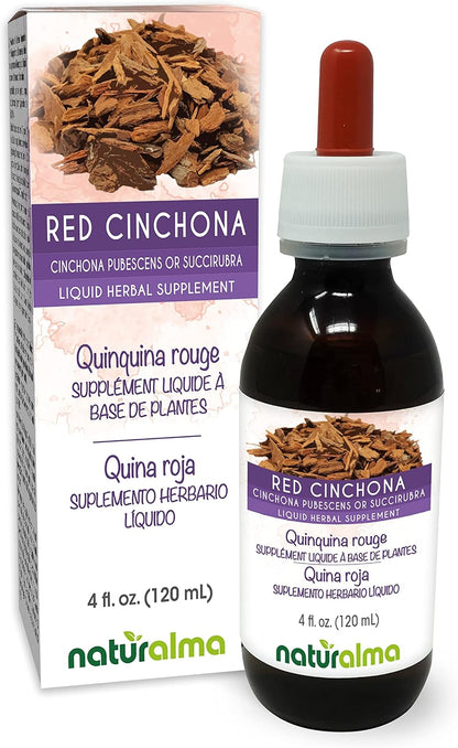 Naturalma Tintura de Quina Roja (Cinchona pubescens) sin Alcohol - 118 ml Extracto Líquido - Vegano – Image 1