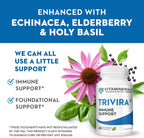 Vitaminerals TRIVIRA - Vitamina C, D3, Zinc, Hierbas y Prebióticos - 60 Cápsulas Vegetales