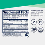 Vimergy Vitamina B12 Líquida Orgánica 2500 mcg - Metilcobalamina y Adenosilcobalamina