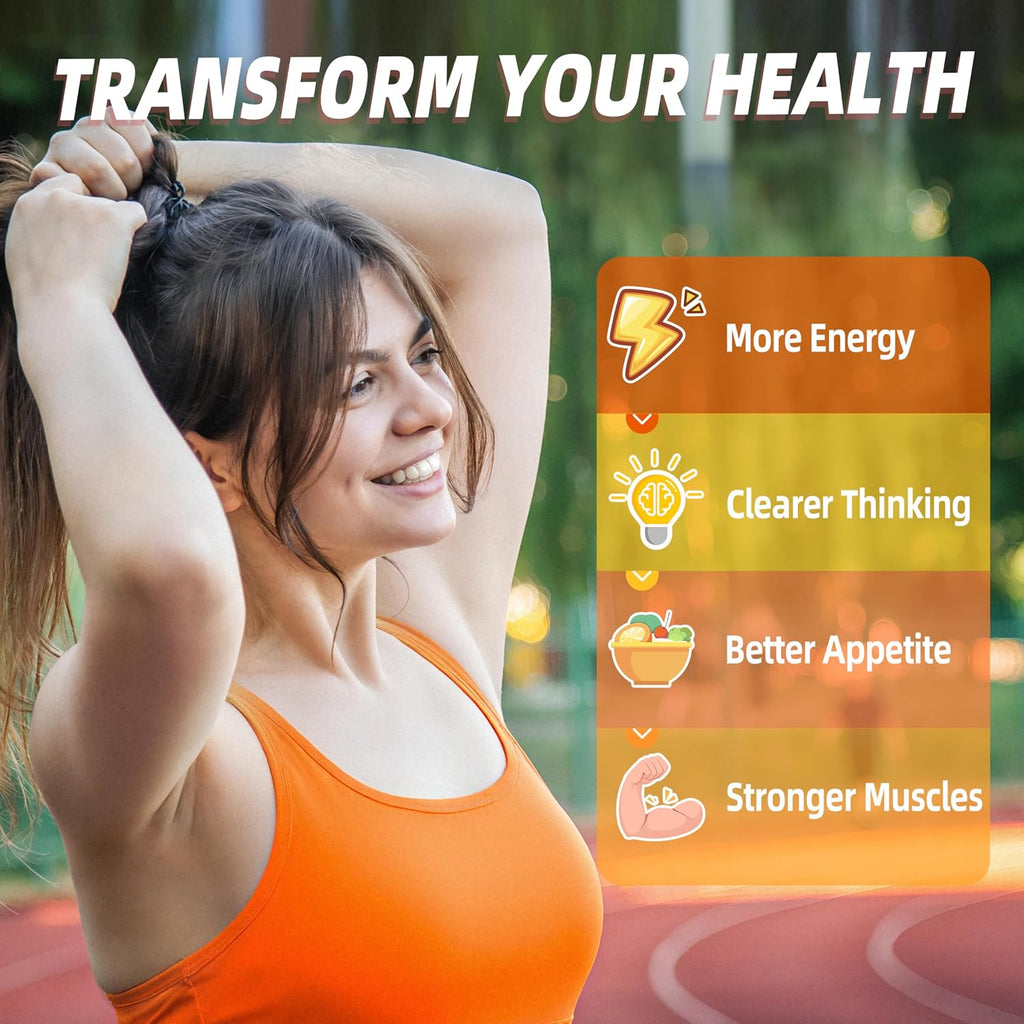Joywiit Vitamin B1 Gummies 100mg con Calcio, 60 gominolas masticables