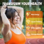 Joywiit Vitamin B1 Gummies 100mg con Calcio, 60 gominolas masticables