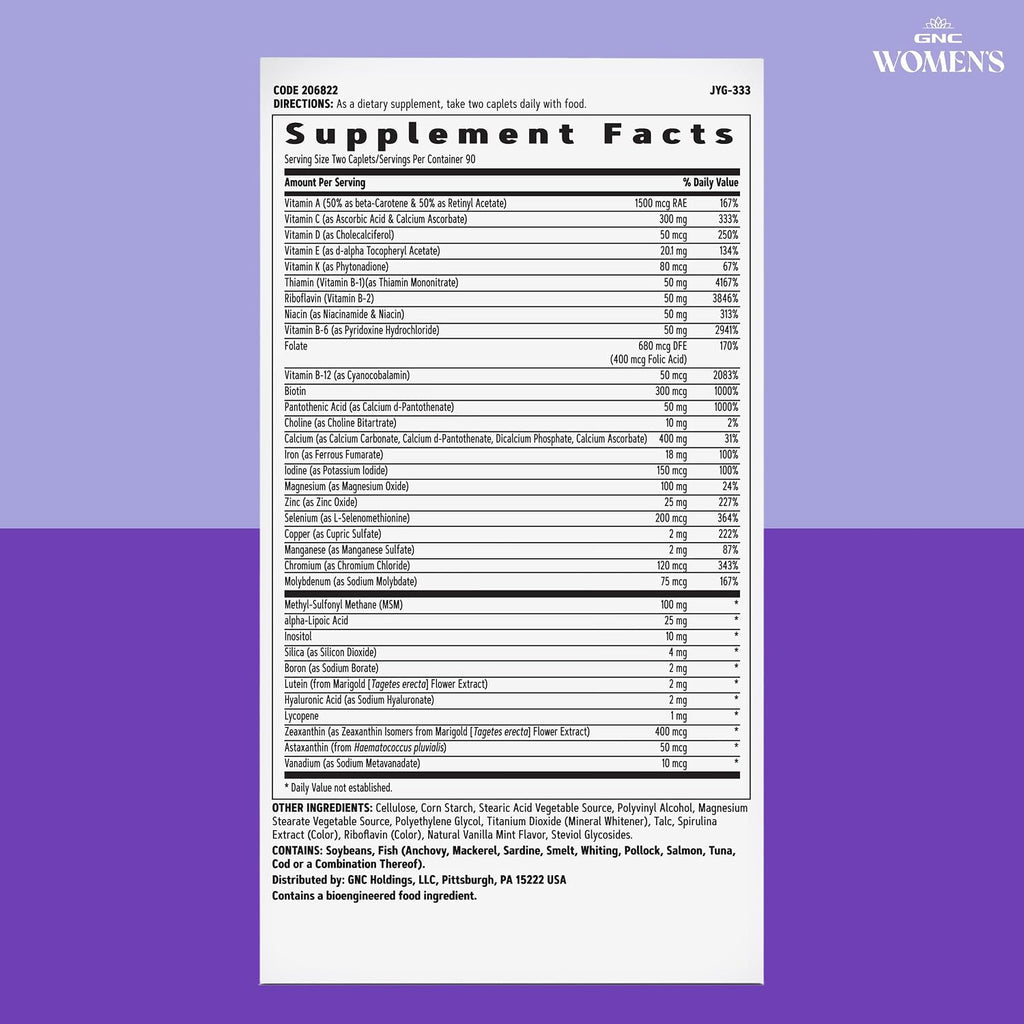 GNC Women’s Active Multivitamin – 180 Comprimidos