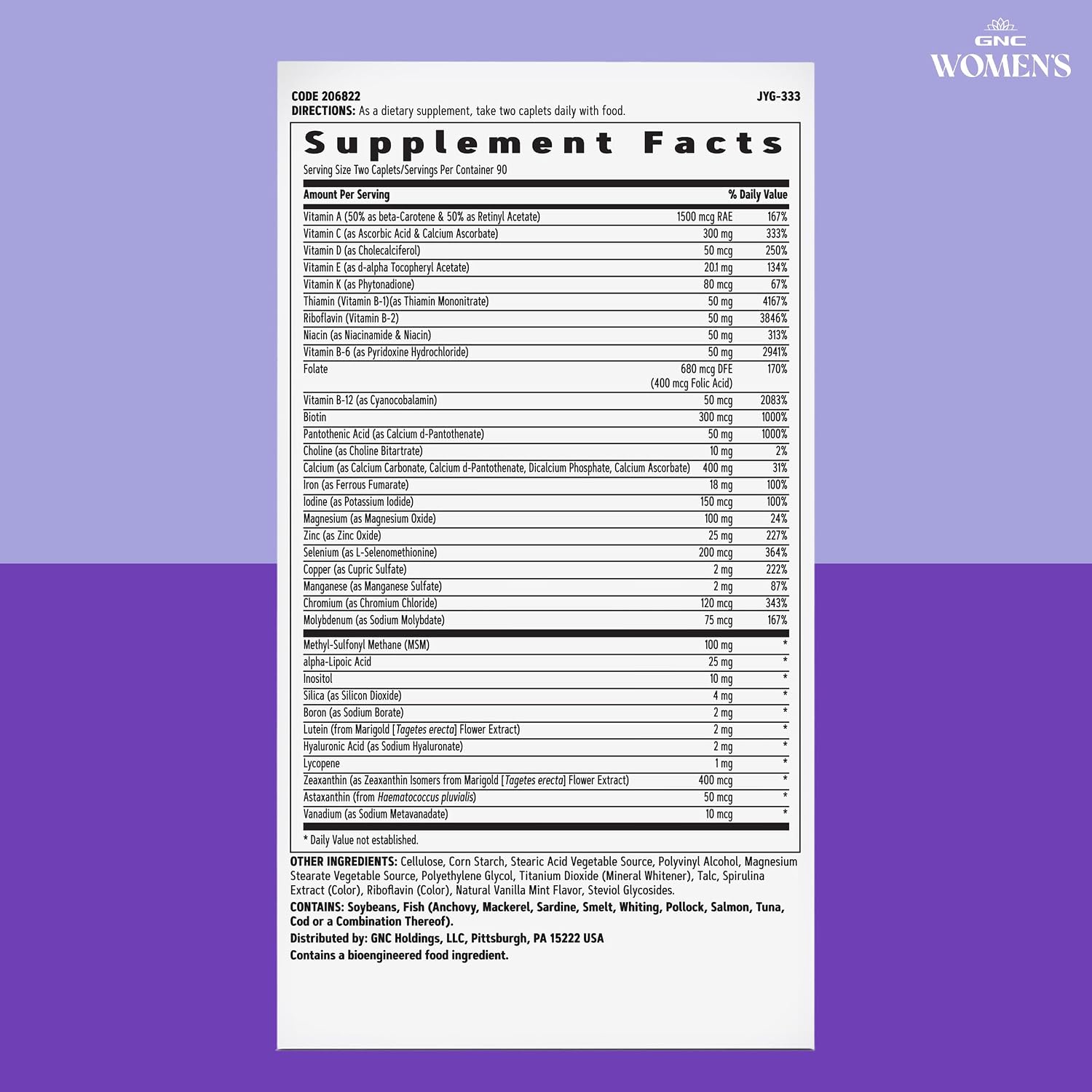 GNC Women’s Active Multivitamin – 180 Comprimidos