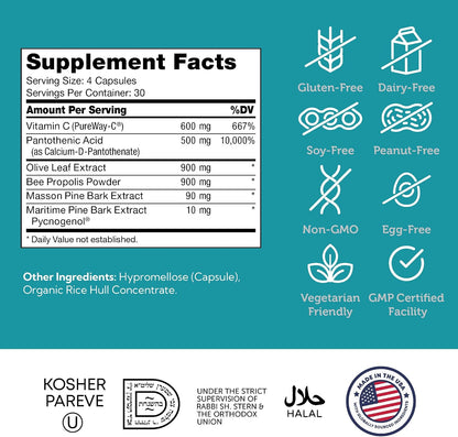Zahler Immune Defense - 120 Cápsulas – La combinación de ingredientes favorece una respuesta inmunitaria – Image 3