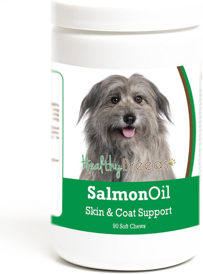 Healthy Breeds Pyrenean Shepherd Salmon Oil – Piel y pelaje: El EPA y DHA pueden ayudar a reducir la picazón y la – Image 1