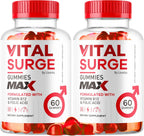 Vital Surge - Suplemento para Hombres, Fórmula Avanzada 1050 mg, 120 Gomitas (2 Paquetes)