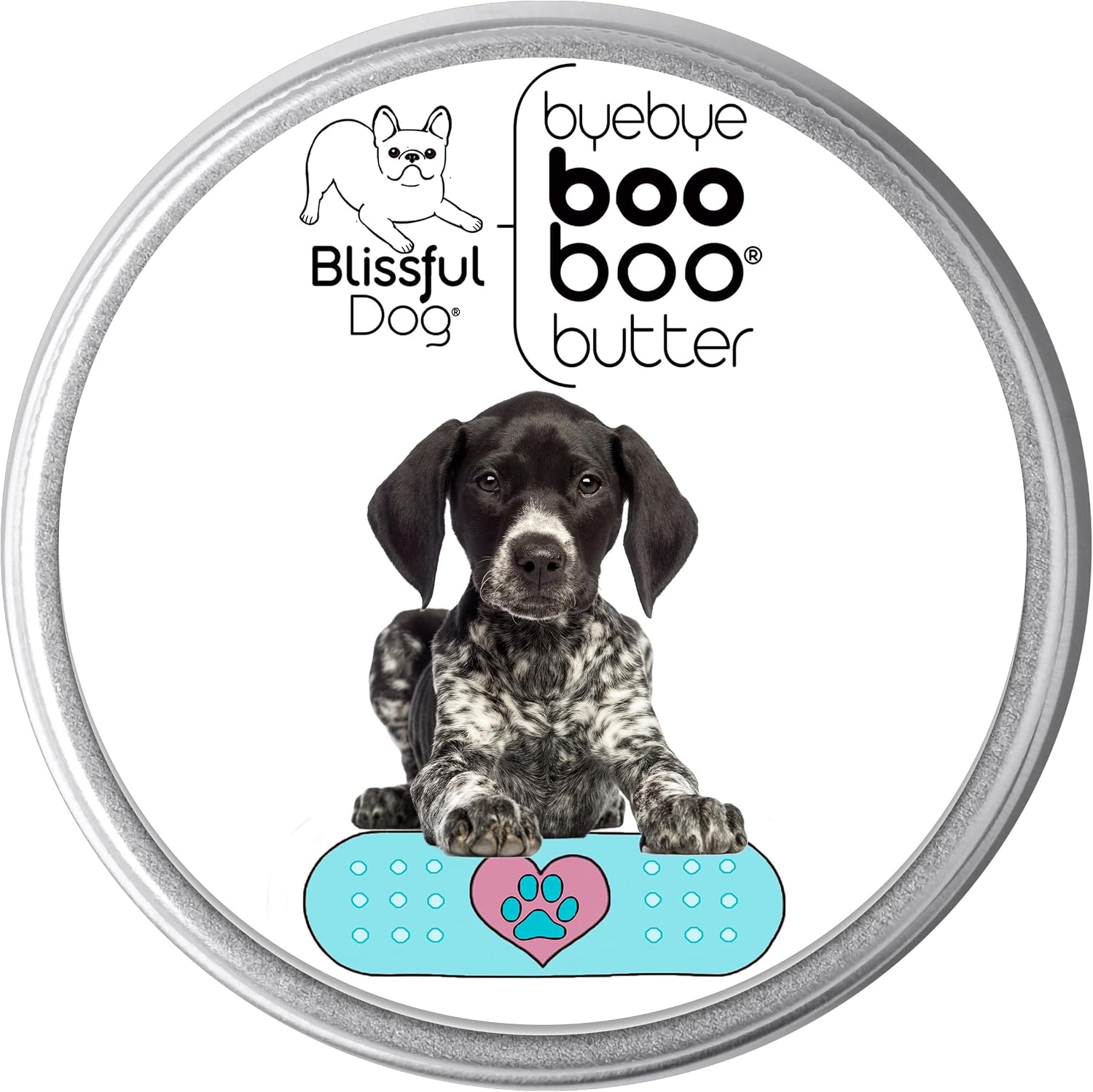 The Blissful Dog Booboo Butter 4 oz LATA Braco Alemán de Pelo Corto