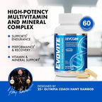 Evogen Evovite - Multivitamínico Avanzado para Hombres y Mujeres | Fórmula para Resistencia, Recuperación y Salud Articular | 30 Dosis