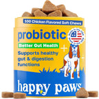 Happy Paws Probióticos para Perros (100 Masticables Blandos)