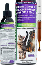 UroMAXX Tratamiento Urinario para Perros y Gatos, Soporte para Vejiga y Riñones, con Arándano Rojo y Glucosamina, Sabor a Salmón, 177 ml
