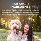 Nutramax Denamarin para Perros Grandes - Suplemento Hepático con SAMe y Silimarina, 30 Comprimidos