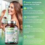 biophix B-3 Nicotinamida y Ácido Pantoténico 1350 mg 120 Cápsulas Vegetales - Clear Skin Series