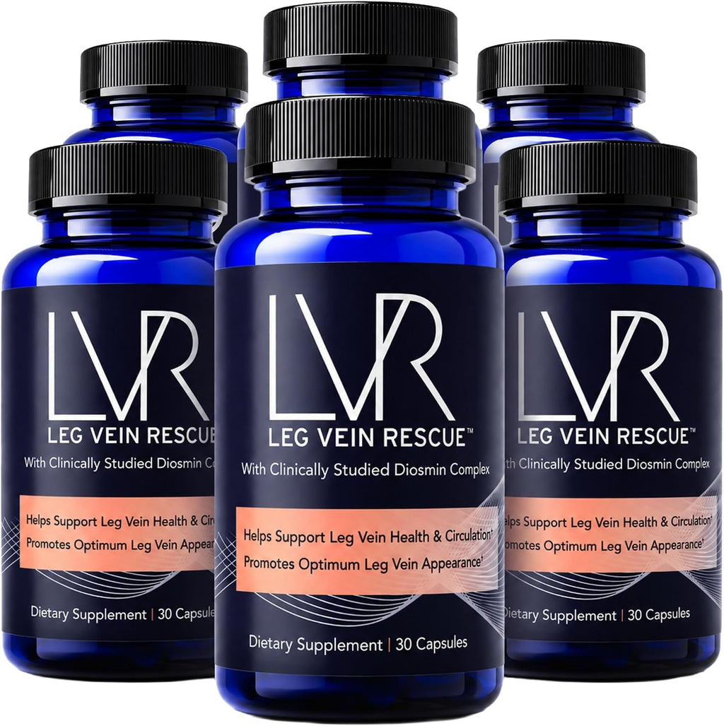 LVR Diosmin 570 mg – Apoyo para la Circulación y Salud de las Piernas, 30 Cápsulas