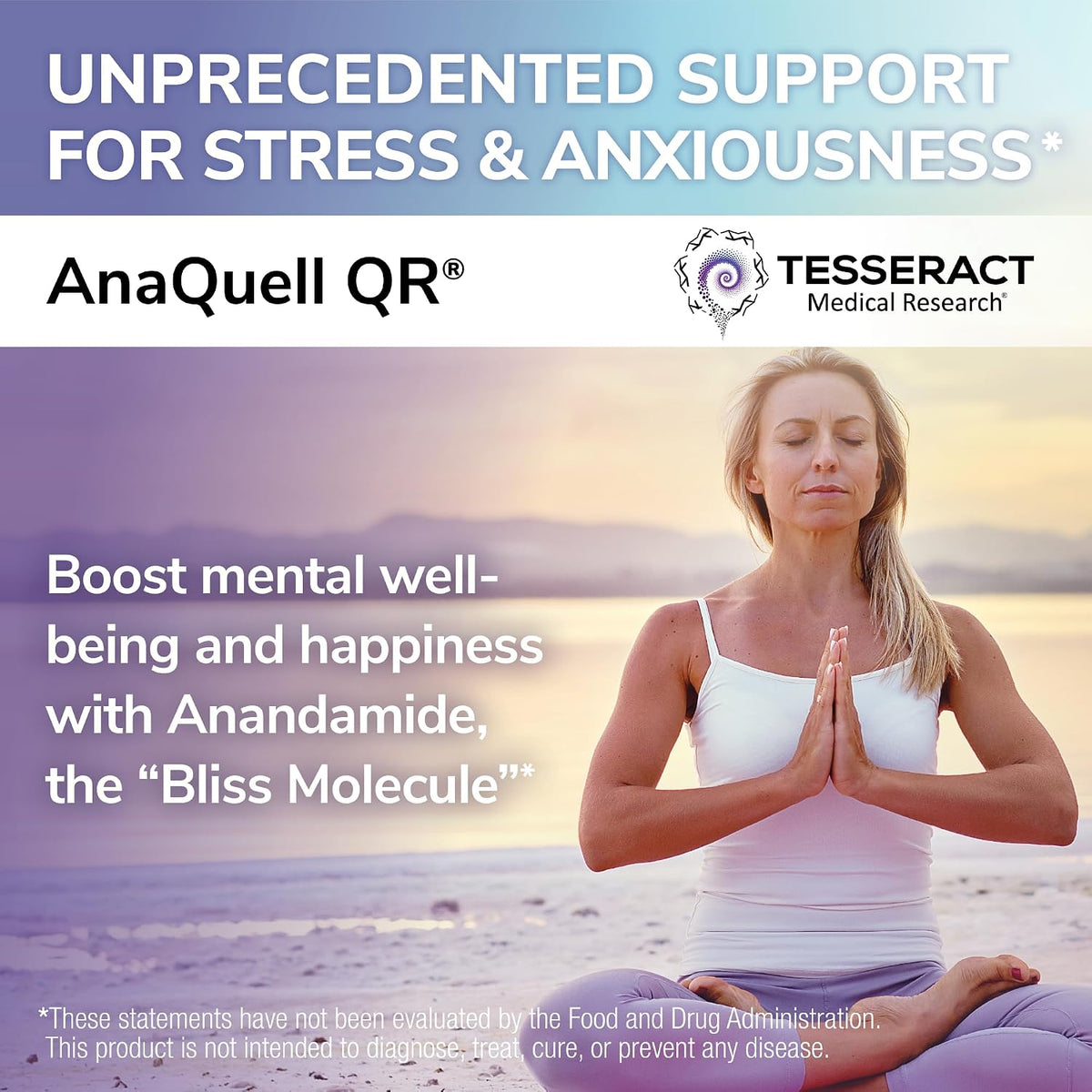 Tesseract Medical Research AnaQuell QR - Suplemento para el Alivio del Estrés y Apoyo al Estado de Ánimo, 45 Cápsulas – Image 2