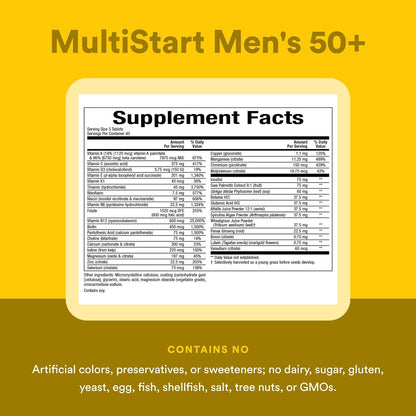 Natural Factors, Men's 50+ MultiStart – Absorción optimizada: Algunos minerales, como el manganeso, el potasio y – Image 4