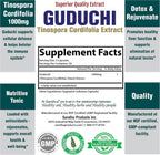 Sandhu's Guduchi (Tinospora Cordifolia) Giloy - 100 Cápsulas Vegetales - 1000 mg por Ración