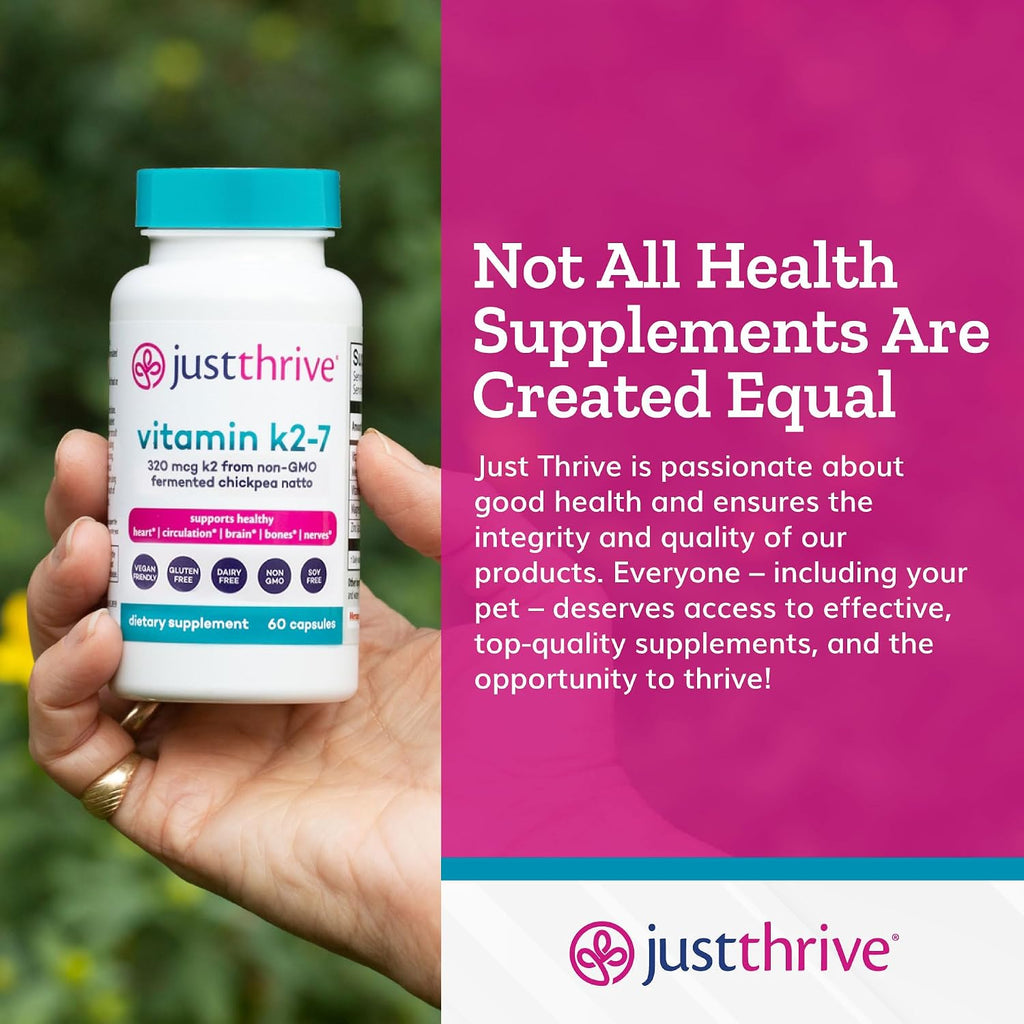 Just Thrive Vitamina K2-7, 60 Cápsulas