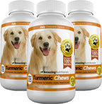 Amazing Turmeric para Perros - Masticables Antioxidantes de Cúrcuma y Curcumina, 120 unidades