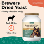 NaturVet Levadura de Cerveza con Ajo – 5000 Masticables para Perros y Gatos