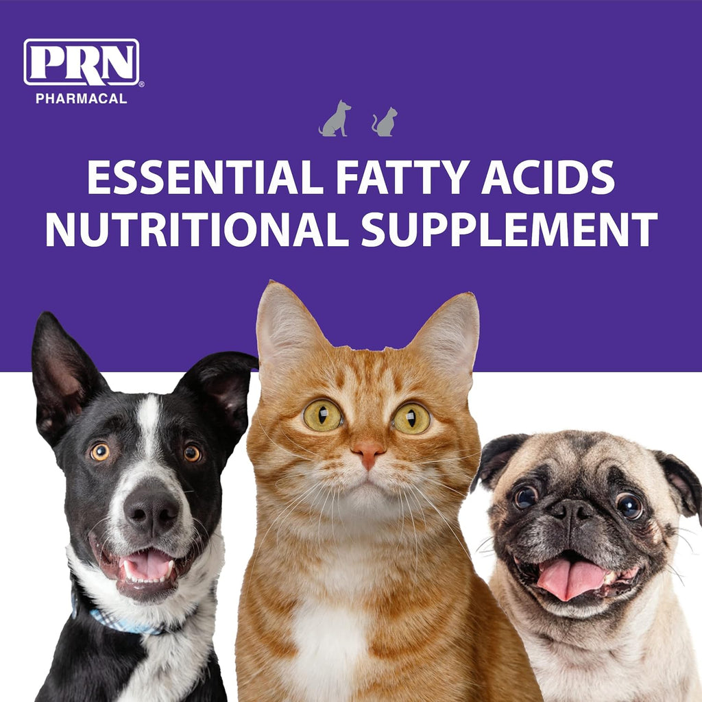 PRN Pharmacal Optima 365 - Suplemento nutricional de ácidos grasos esenciales para perros y gatos - con Omega-3, Omega-6, Omega-9 y vitaminas - Apoya la salud de la piel y el pelaje - 3.785 L
