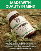 Nirogam Purushrink - Complemento para la próstata - Salud urinaria - 120 comprimidos - Vegano, sin lácteos, sin gluten
