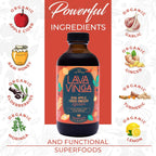 VINGA Lava - Fire Cider de Vinagre de Manzana Crudo con Moringa Oleifera, 240 ml