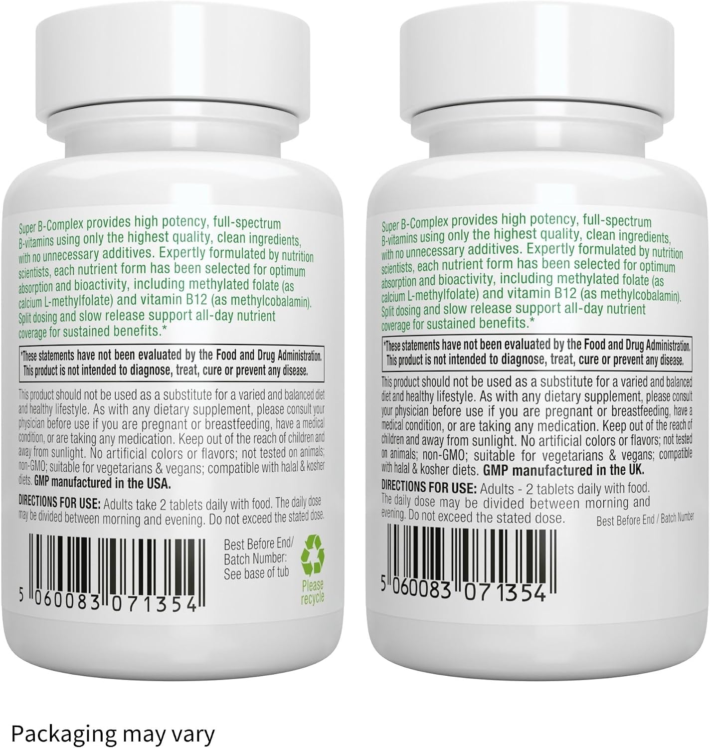 Igennus Super B-Complex Metilado y Vitaminas B Activas - 180 Comprimidos