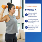 Synergy K - Vitamina D3, K1 y K2 - 120 Cápsulas - Pure Encapsulations