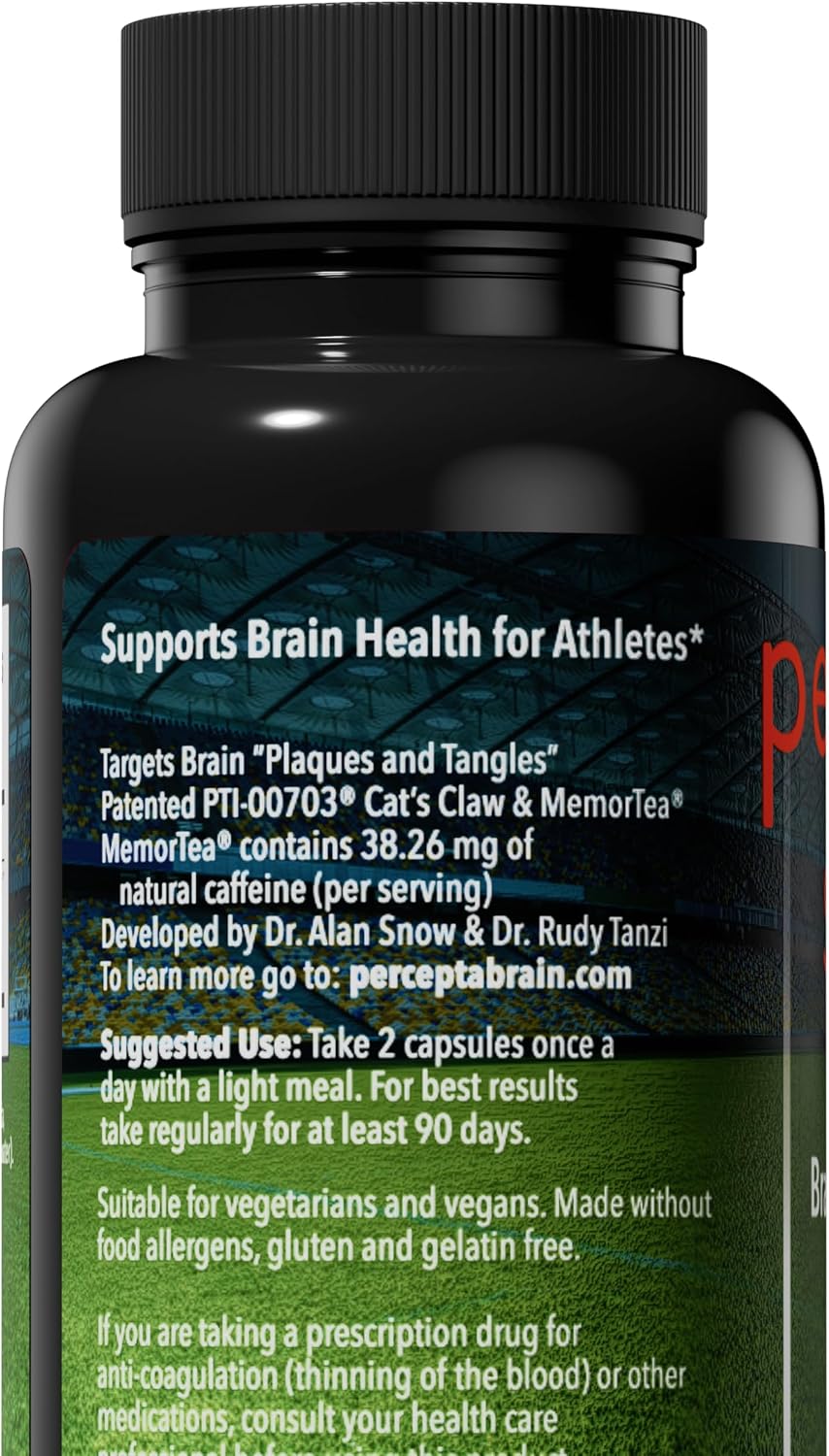 Percepta Sport - Suplemento Cerebral Natural para Deportistas - 30 Días