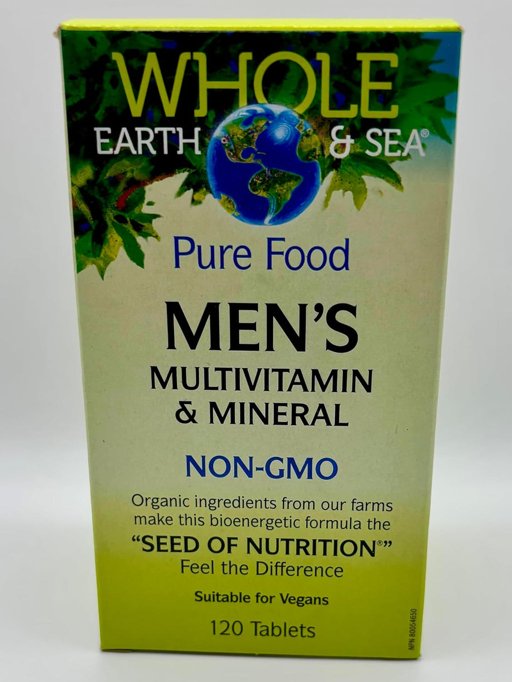 Natural Factors Whole Earth & Sea Multivitamínico y Mineral para Hombres - 120 Comprimidos (60 Dosis)