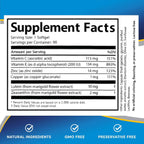 Lipotriad Visionary Eye Vitamins - 90 Cápsulas - Suplemento Ocular con Luteína y Zeaxantina