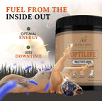 OptiLife Dog Multivitamin Powder - Multivitamínico para Perros Adultos con Probióticos y Glucosamina (30 dosis)