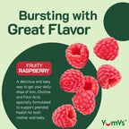 YumVs Gominolas Prenatales con Ácido Fólico, Hierro y Colina - 60 Gominolas