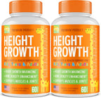 KTD BIOLABS Kids Height Growth Support Capsules – Fórmula de Desarrollo con Calcio, Vitamina D3 y Zinc – Apoyo Óseo y Nutricional para Niños y Adolescentes – Mezcla de Aminoácidos – 120 Cápsulas