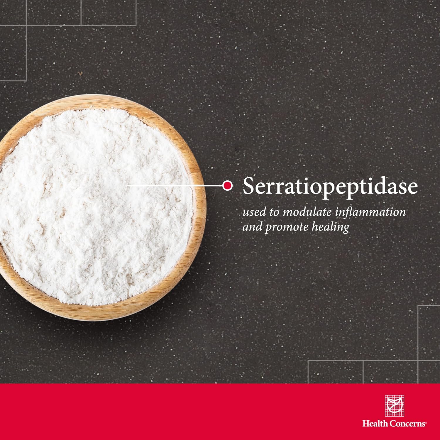 Health Concerns Serramend – Suplemento de Serrapeptasa para el Apoyo Inmunológico – Enzima Proteolítica – Circulación Sanguínea – 180 Cápsulas