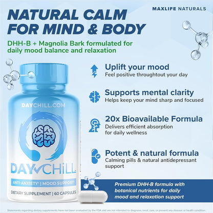 Chill Pill Happy Pills - Suplemento para el – ¿Es adecuado para mujeres y hombres? Sí, está diseñado para ambos – Image 2