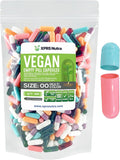 XPRS Nutra Cápsulas Vacías Veganas Tamaño 00 - 500 Unidades - Cápsulas Vegetales para Rellenar
