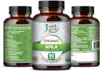 Just Jaivik Organic Amla Tablets - 750 mg (90 Comprimidos)