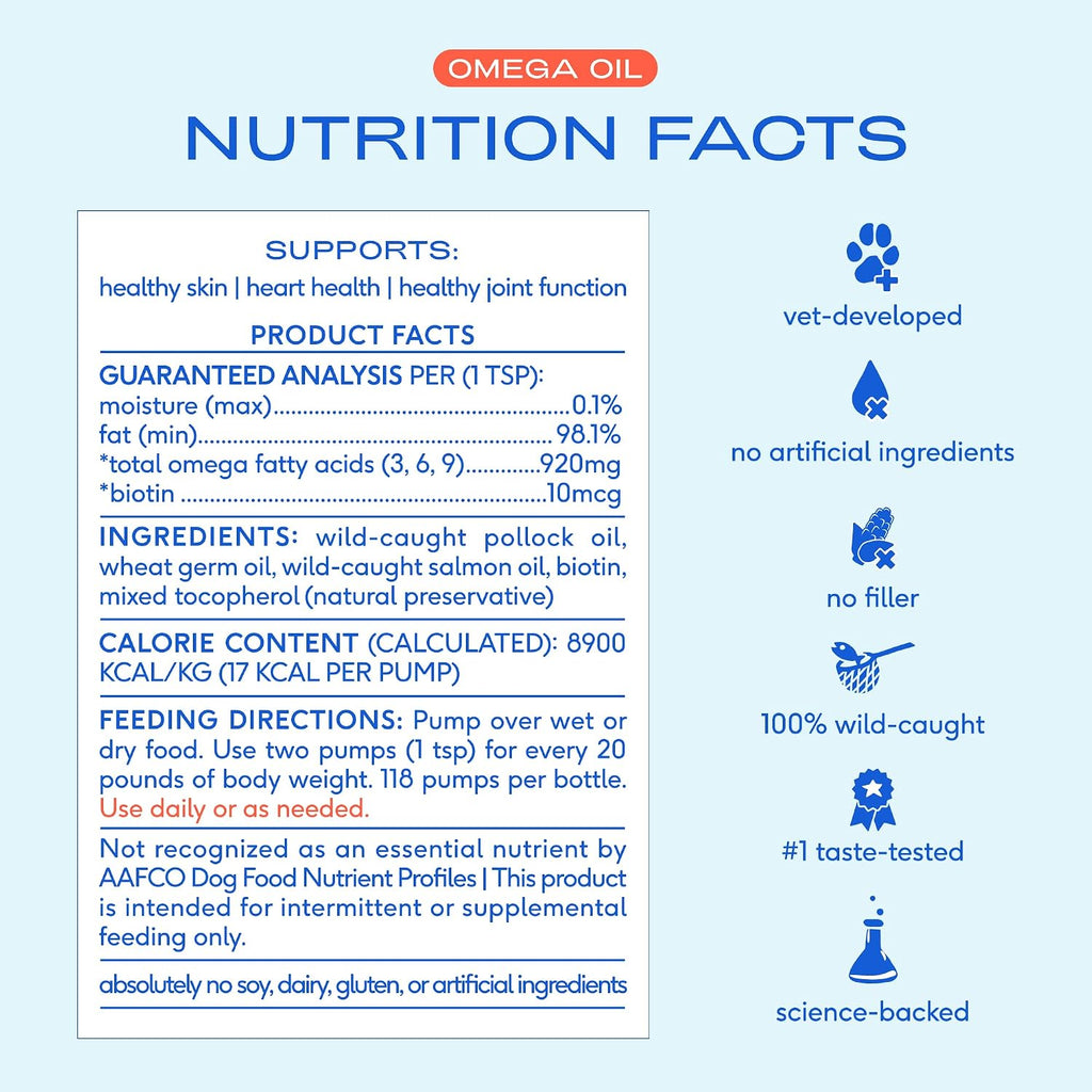 Native Pet Aceite de Salmón Salvaje de Alaska Omega 3 para Perros y Gatos – 236ml