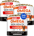 StrellaLab Omega 3 para Perros - 360 Golosinas de Aceite de Salmón