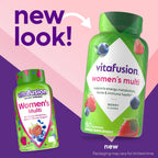Vitafusion Women's Multivitamin Gummy - 150 Adult Gummies with Vitamins A, B, C, D, E - Berry Flavor - Gluten-Free and Dairy-Free