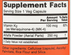 NOW Foods Vitamina K-2, 100 Cápsulas