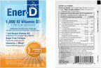 Ener-D Sugar Free Multivitamin Drink Mix - Sabor Naranja, 24 Sobres