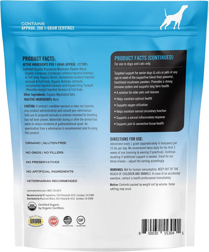 Om Mushroom Matrix Maximum Recovery - Suplemento de Hongos para Perros y Gatos, 200g (7.1 oz) – Image 2