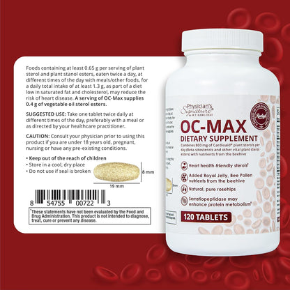 Rawleigh OC-MAX Salud Cardiaca – Esteroles Vegetales 800 mg + Antioxidantes | 120 Comprimidos – Image 6