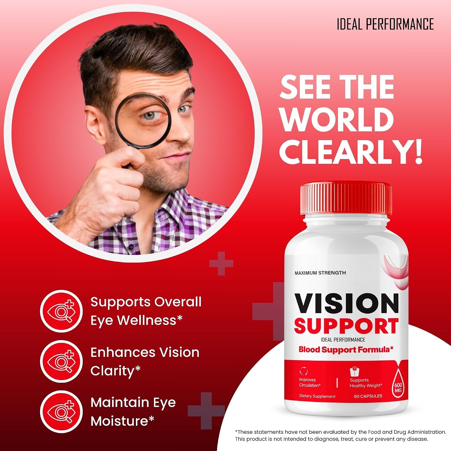 Vision Support Capsules – Suplemento Avanzado para la Salud Visual (60 Cápsulas)
