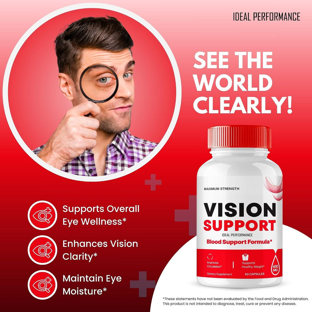 Vision Support Cápsulas – Fórmula Natural Avanzada para Salud Ocular (2 Paquetes)