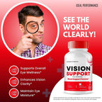 Vision Support Cápsulas – Fórmula Natural Avanzada para Salud Ocular (2 Paquetes)