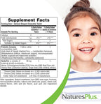 Nature's Plus Animal Parade AcidophiKidz - Probióticos infantiles masticables sabor bayas - 90 comprimidos