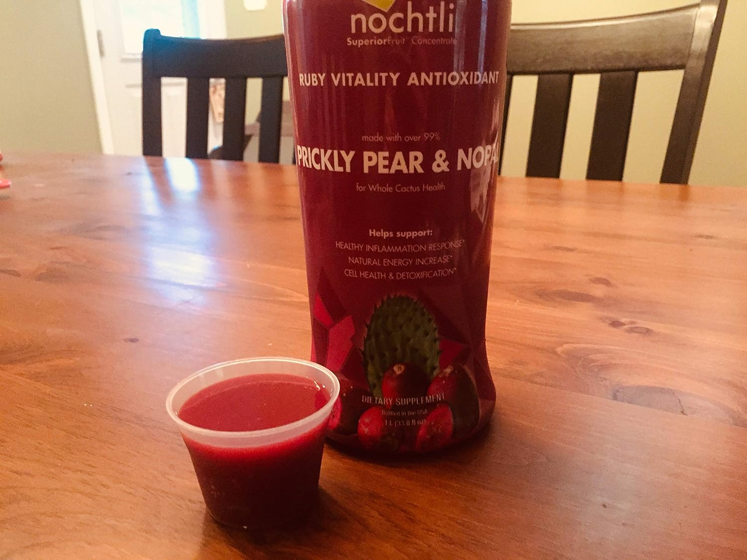 nochtli Recover Suplemento Líquido de Higo Chumbo y Nopal 1L (Pack de 4)